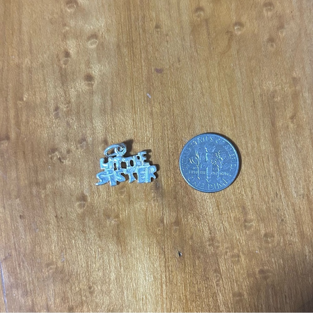 Sterling Silver “Little Sister” Charm